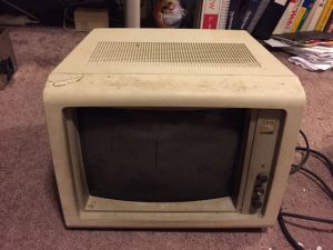 Original condition of monitor after we picked it up...