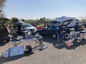 Vendors setting up VCF Swap Meet 2021